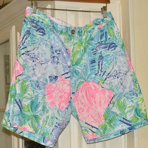 Lilly Pulitzer Mens Bohemian Queen Beaumont Short size 34
